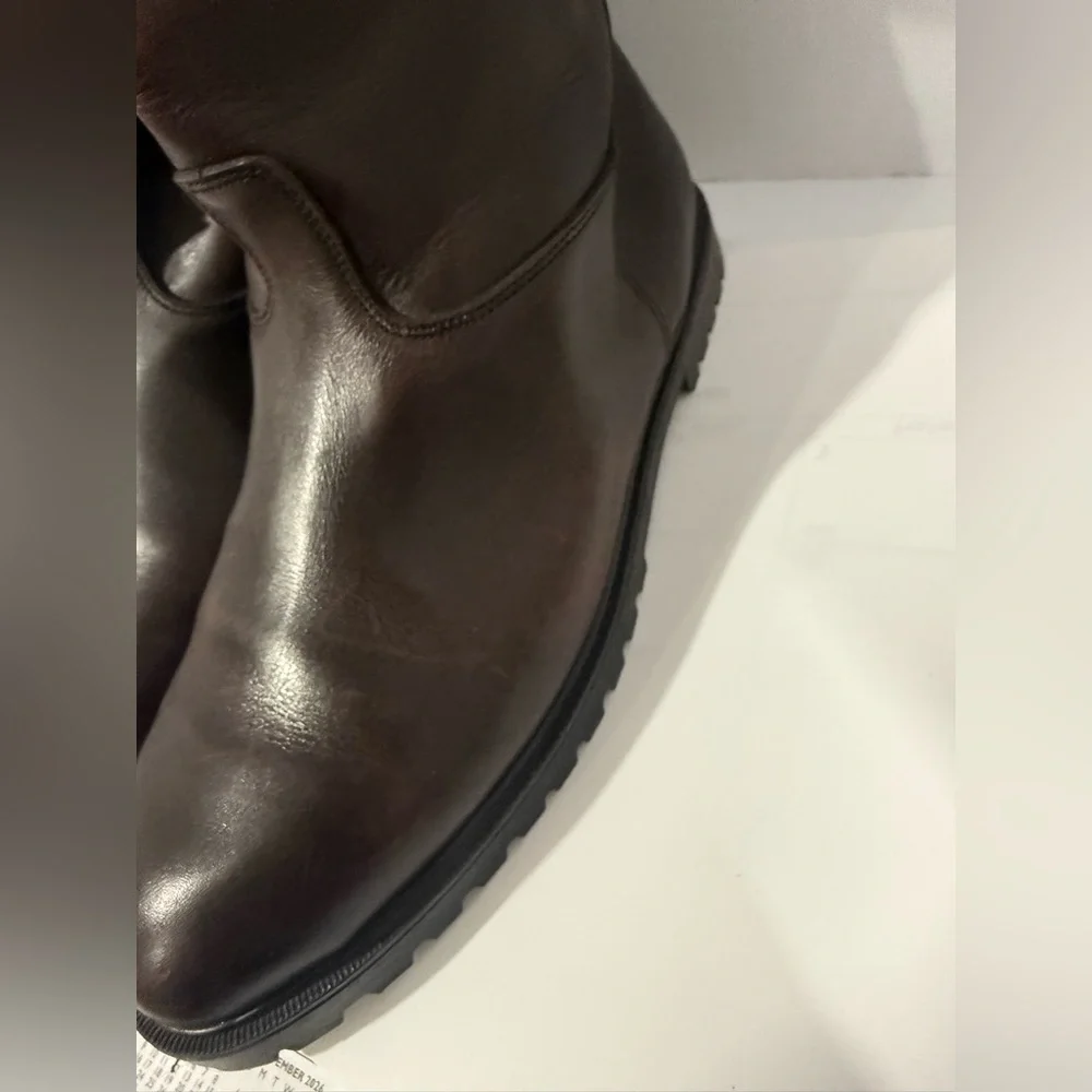 Lands' End coffee brown Leather Boots